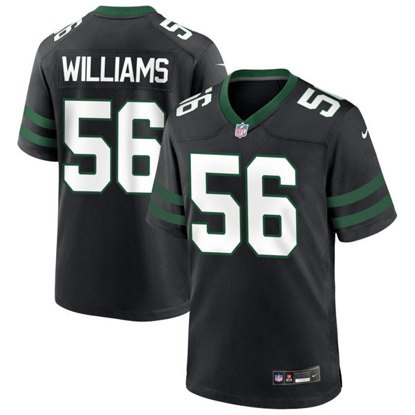 Men’s New York Jets #56 Quincy Williams Nike Black Alternate Legacy Game Jersey