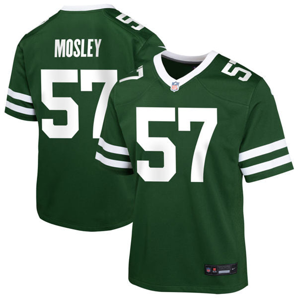 Men’s New York Jets #57 C. J. Mosley Nike Green Legacy Game Jersey