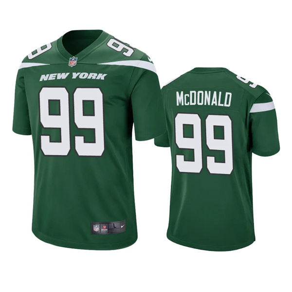 Men’s New York Jets #99 Will McDonald IV Nike Gotham Green Vapor Limited Jersey