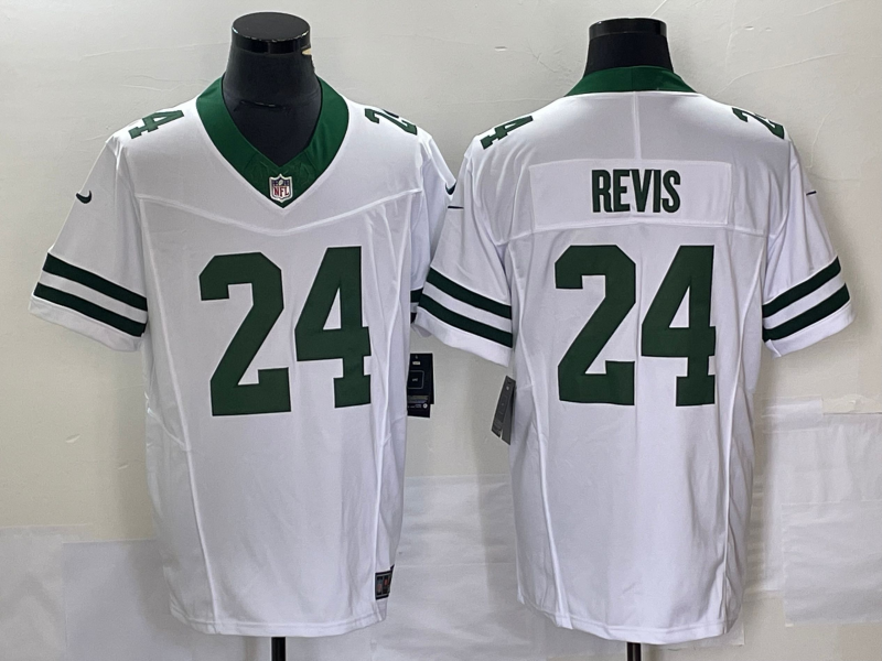 Men’s New York Jets Darrelle Revis #24 White Legacy Vapor F.U.S.E. Limited Jersey