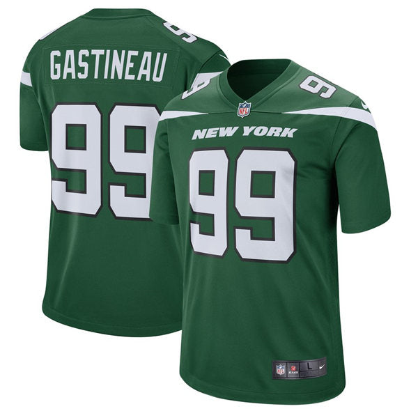 Men’s New York Jets Retired Player #99 Mark Gastineau Green Nike NFL Vapor Limited Jersey