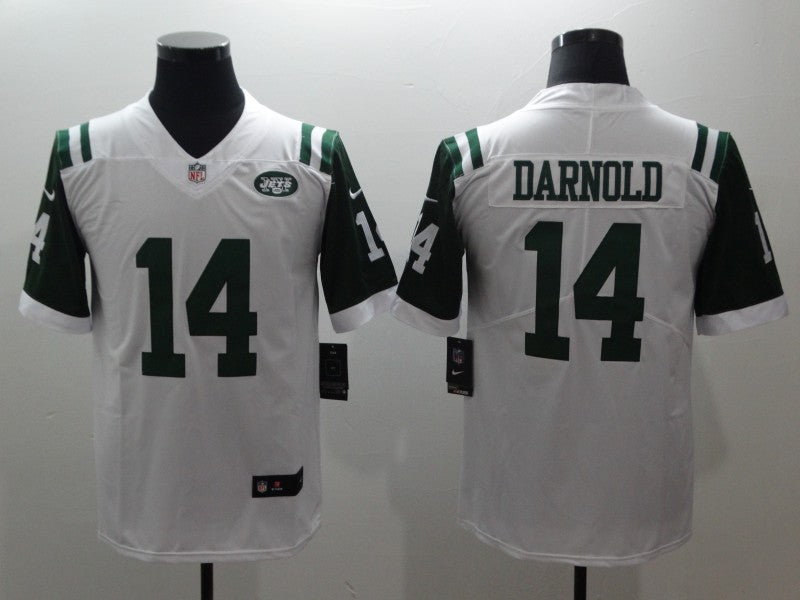 Men’s New York Jets Sam Darnold #14 White Jersey
