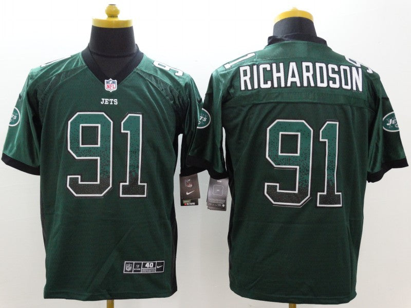 Men’s New York Jets Sheldon Richardson #91 Green Jersey