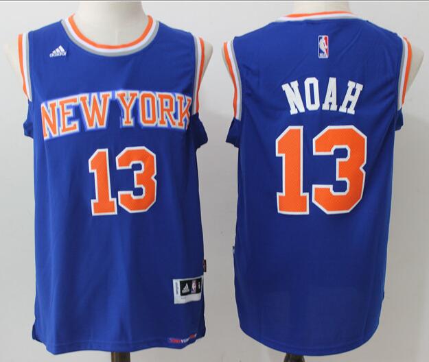 Men’s New York Knicks #13 Joakim Noah Blue Revolution 30 Swingman Basketball Jersey