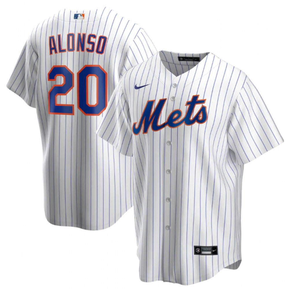 Men’s New York Mets #20 Pete Alonso White Cool Base Stitched MLB Jersey