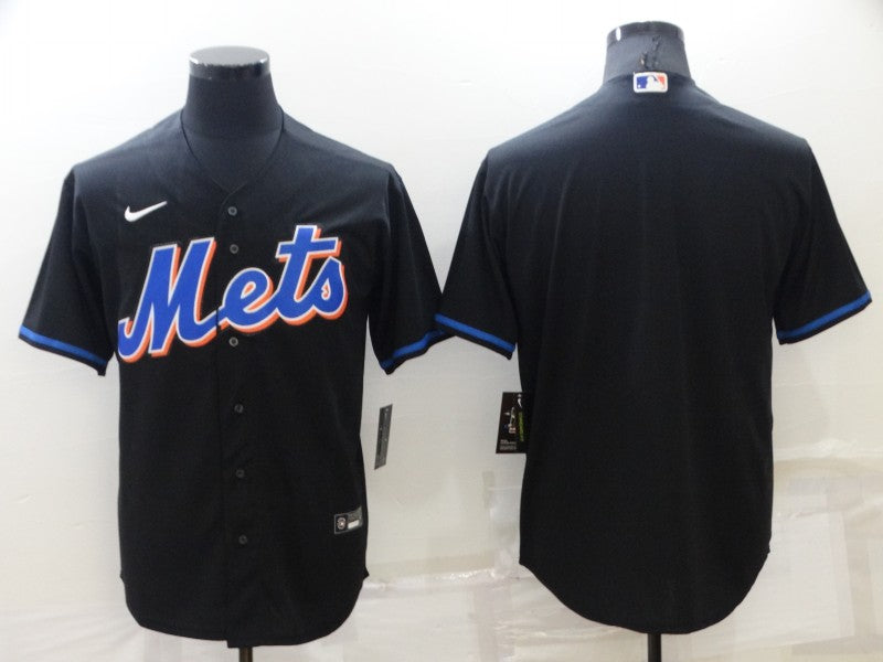 Men’s New York Mets Black 2022 Alternate Blank Jersey