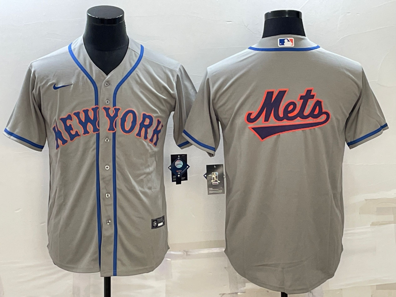Men’s New York Mets Gray Road Authentic Team Jersey