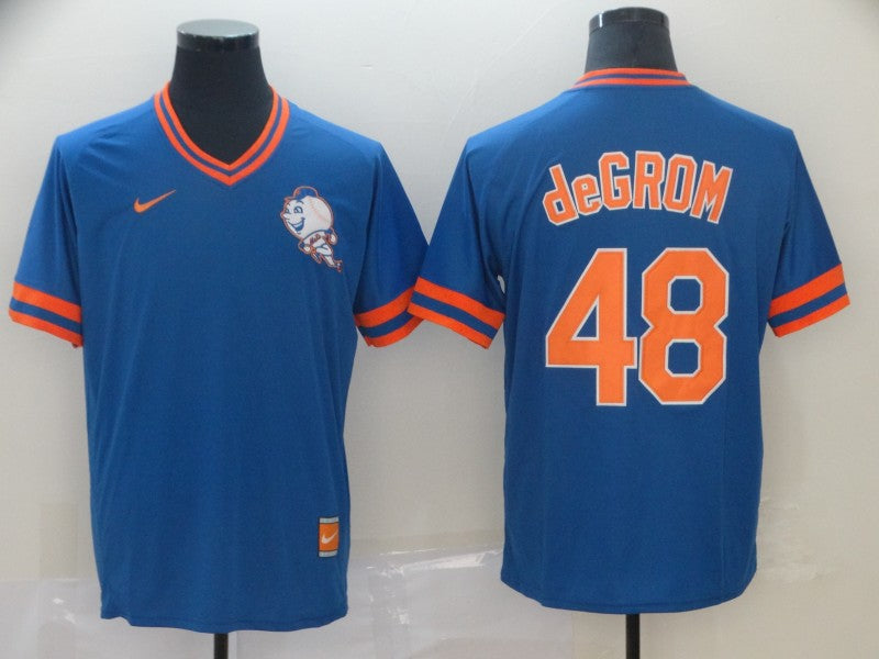 Men’s New York Mets Jacob deGrom #48 Blue Alternate Jersey