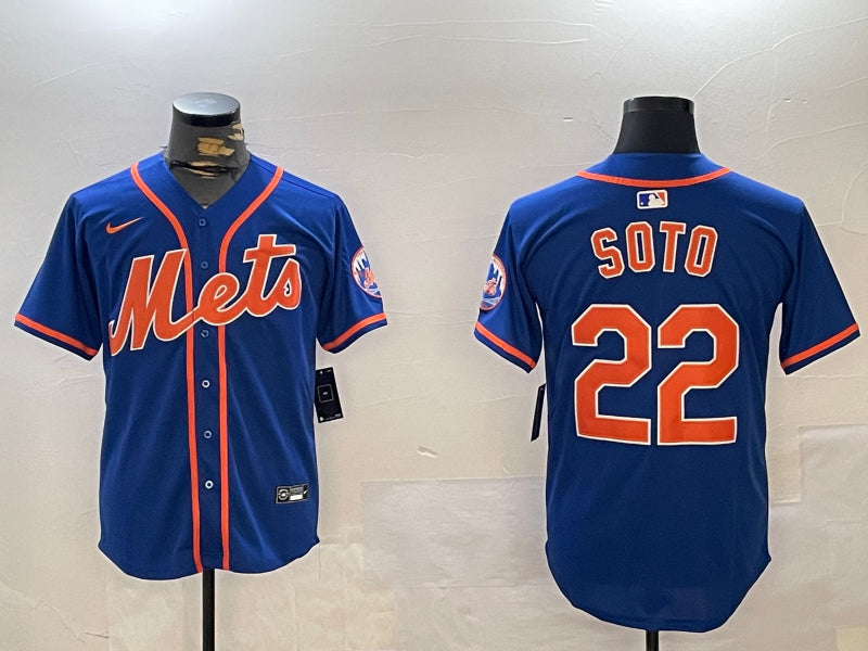 Men’s New York Mets Juan Soto #22 Royal Alternate Jersey