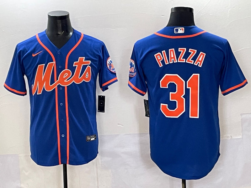 Men’s New York Mets Mike Piazza #31 Royal Jersey
