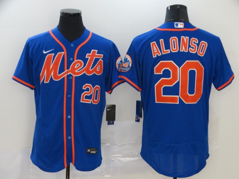 Men’s New York Mets Pete Alonso #20 Blue Jersey