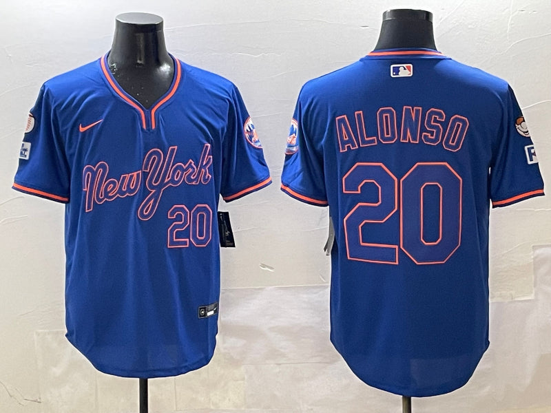 Men’s New York Mets Pete Alonso #20 Royal Alternate Jersey