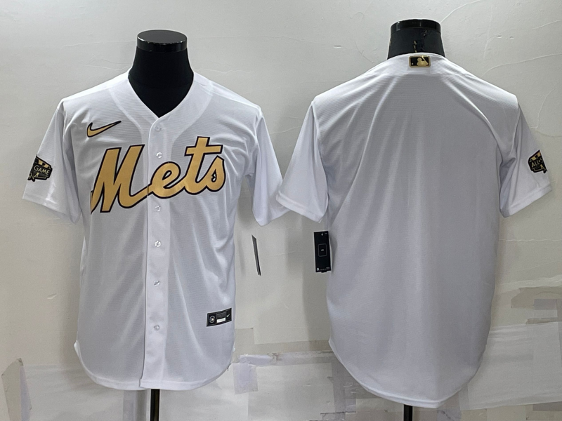 Men’s New York Mets White Blank Jersey