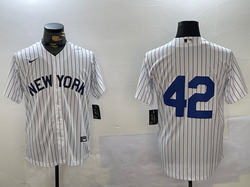 Men’s New York Yankees #42 White 2024 Jackie Robinson Day Home Limited Jersey