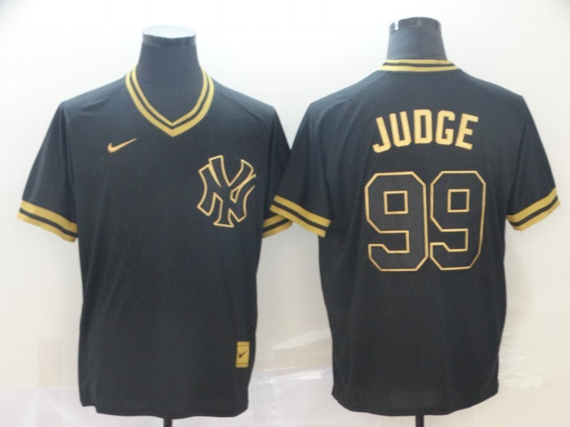 Men’s New York Yankees Aaron Judge #99 Black Authentic Jersey