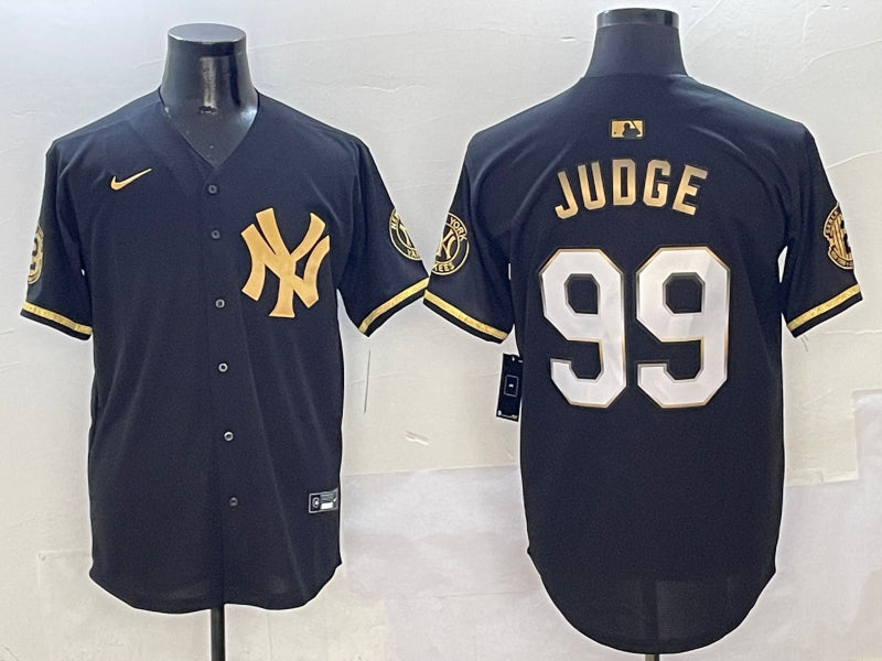Men’s New York Yankees Aaron Judge #99 Black Jersey
