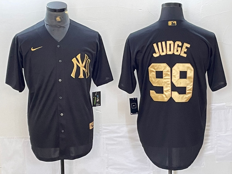Men’s New York Yankees Aaron Judge #99 Black Limited Jersey