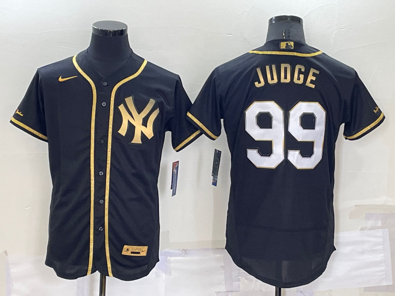 Men’s New York Yankees Aaron Judge #99 Black Stitched Jersey