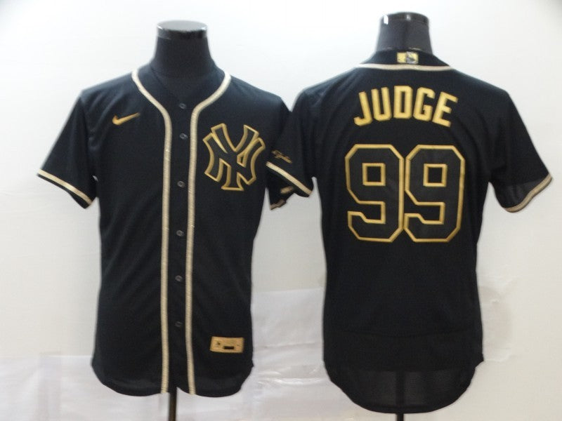 Men’s New York Yankees Aaron Judge #99 Black Stitched Jersey
