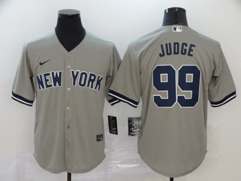 Men’s New York Yankees Aaron Judge #99 Gray Baseball Jersey