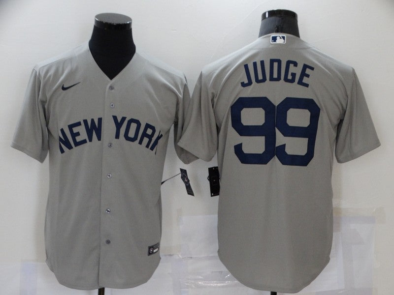Men’s New York Yankees Aaron Judge #99 Gray Jersey