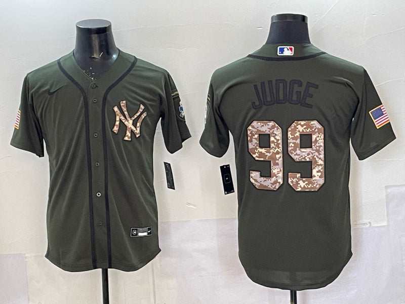 Men’s New York Yankees Aaron Judge #99 Green Jersey