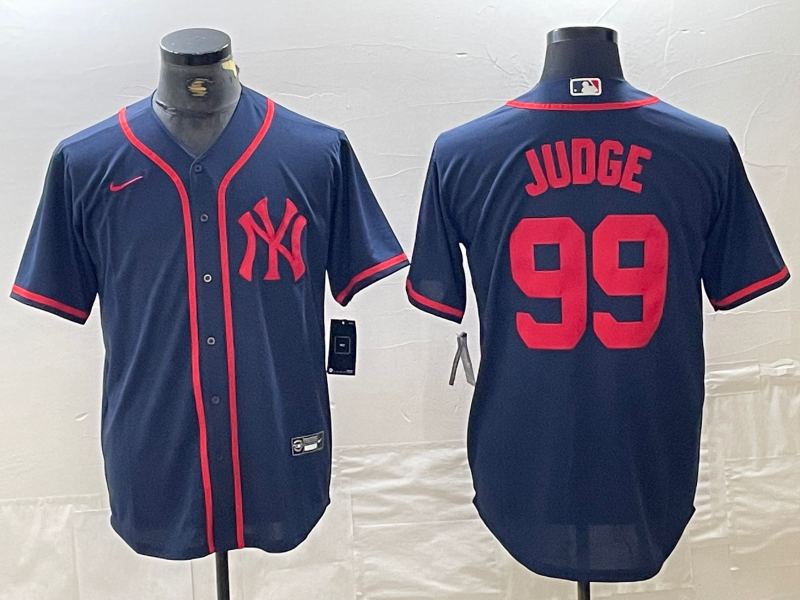 Men’s New York Yankees Aaron Judge #99 Navy Limited Jersey