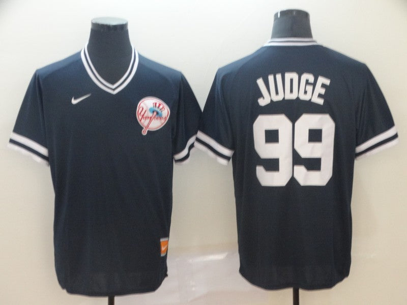 Men’s New York Yankees Aaron Judge #99 Navy Stitched Jersey