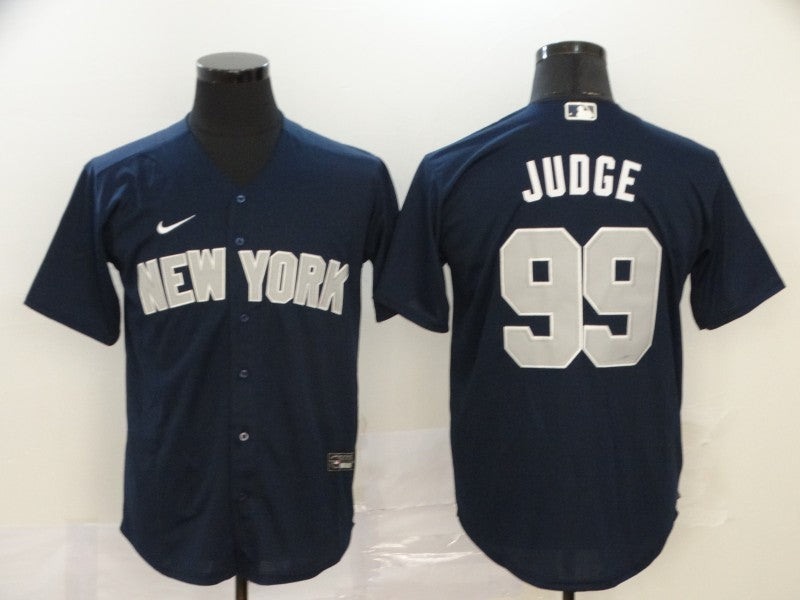 Men’s New York Yankees Aaron Judge #99 Navy Stitched Jersey