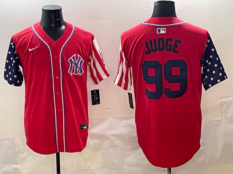 Men’s New York Yankees Aaron Judge #99 Red Limited Jersey