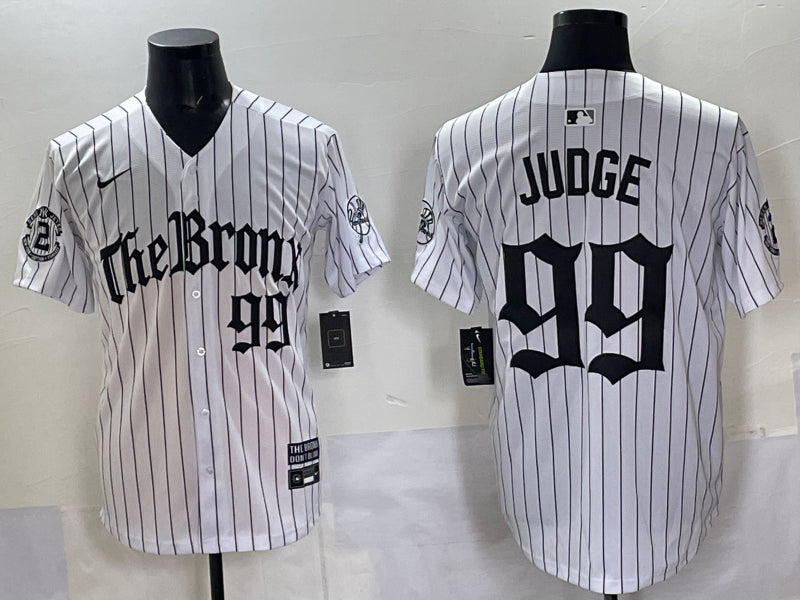 Men’s New York Yankees Aaron Judge #99 White Alternate Jersey