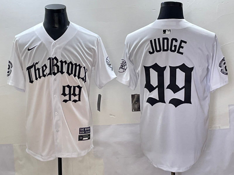Men’s New York Yankees Aaron Judge #99 White Alternate Limited Jersey