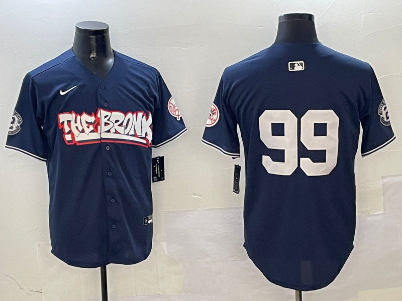 Men’s New York Yankees Aaron Judge Navy Name Jersey