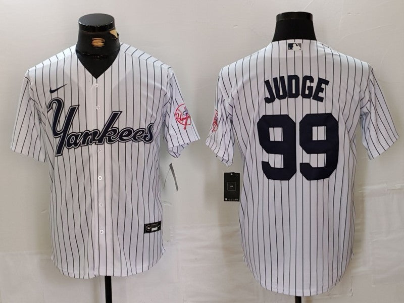Men’s New York Yankees Aaron Judge White Jersey