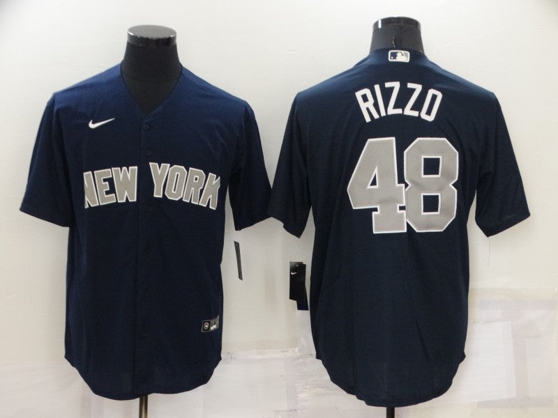 Men’s New York Yankees Anthony Rizzo #48 Navy Jersey