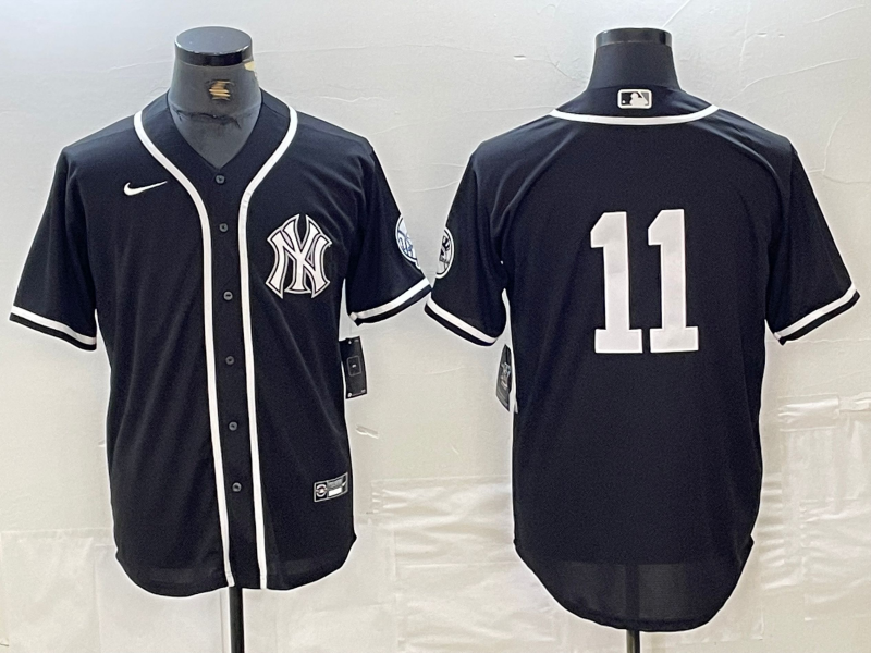 Men’s New York Yankees Anthony Volpe #11 Black Limited Name Jersey