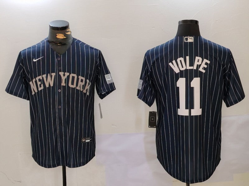 Men’s New York Yankees Anthony Volpe #11 Navy Jersey