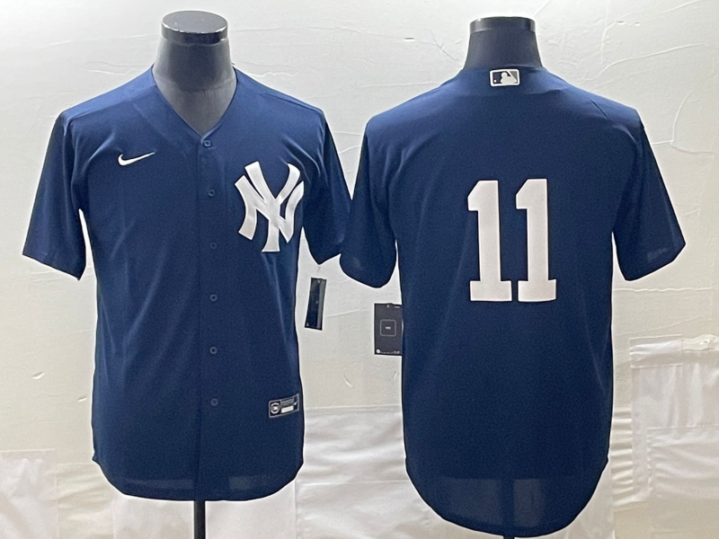 Men’s New York Yankees Anthony Volpe #11 Navy Name Jersey