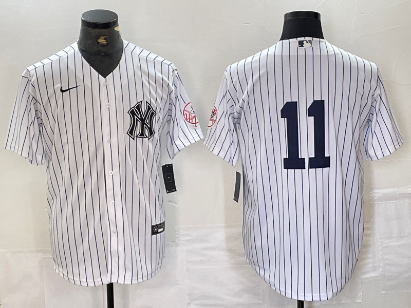 Men’s New York Yankees Anthony Volpe #11 White Limited Name Jersey