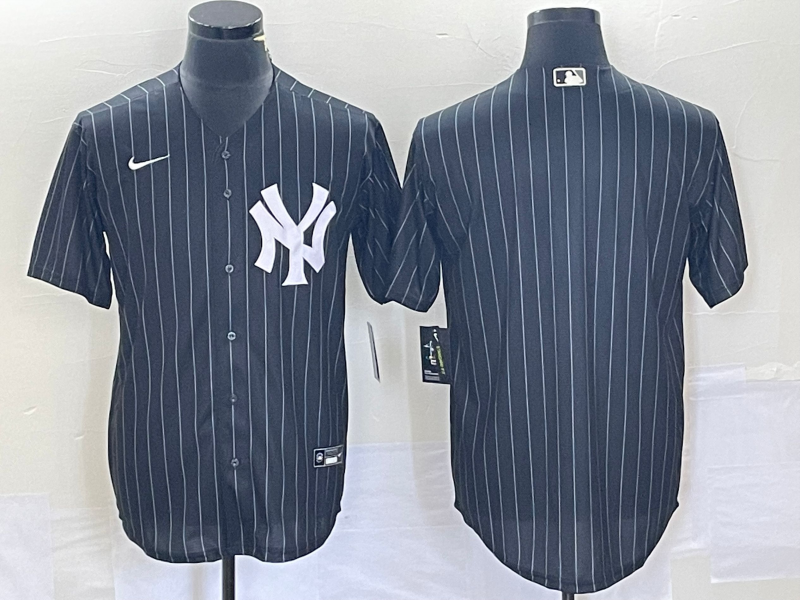 Men’s New York Yankees Black Alternate Blank Jersey