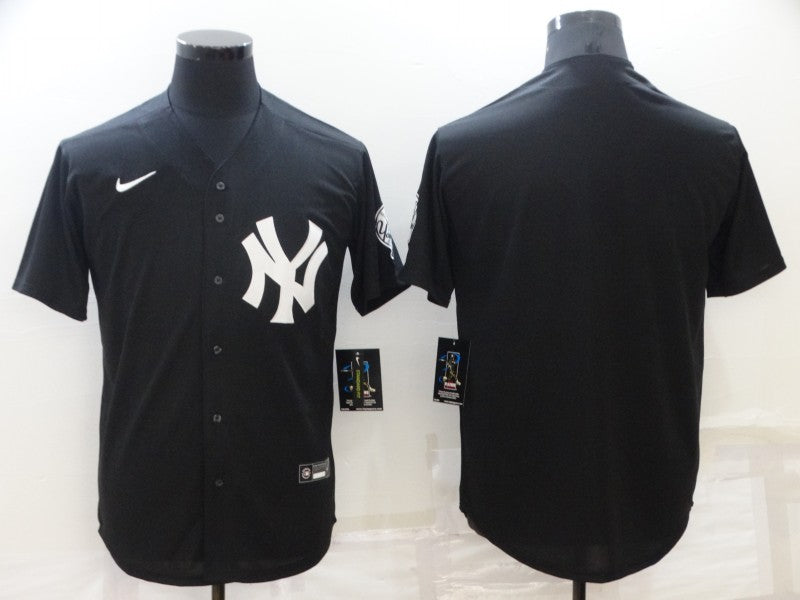 Men’s New York Yankees Black Blank Jersey