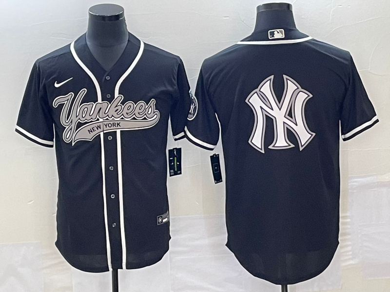 Men’s New York Yankees Black Jersey Joint Edition