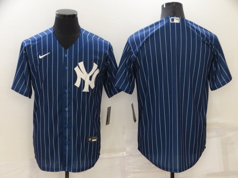Men’s New York Yankees Blue Blank Jersey