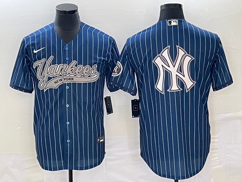 Men’s New York Yankees Blue Jersey Joint Edition