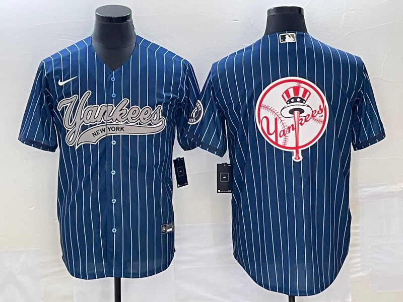 Men’s New York Yankees Blue Team Jersey Joint Edition