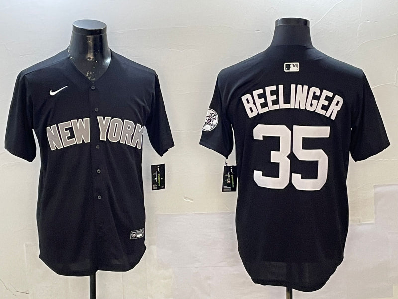Men’s New York Yankees Cody Bellinger #35 Black Jersey