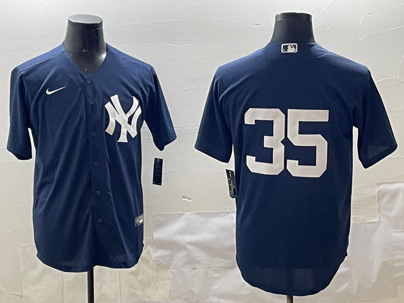 Men’s New York Yankees Cody Bellinger #35 Navy Jersey