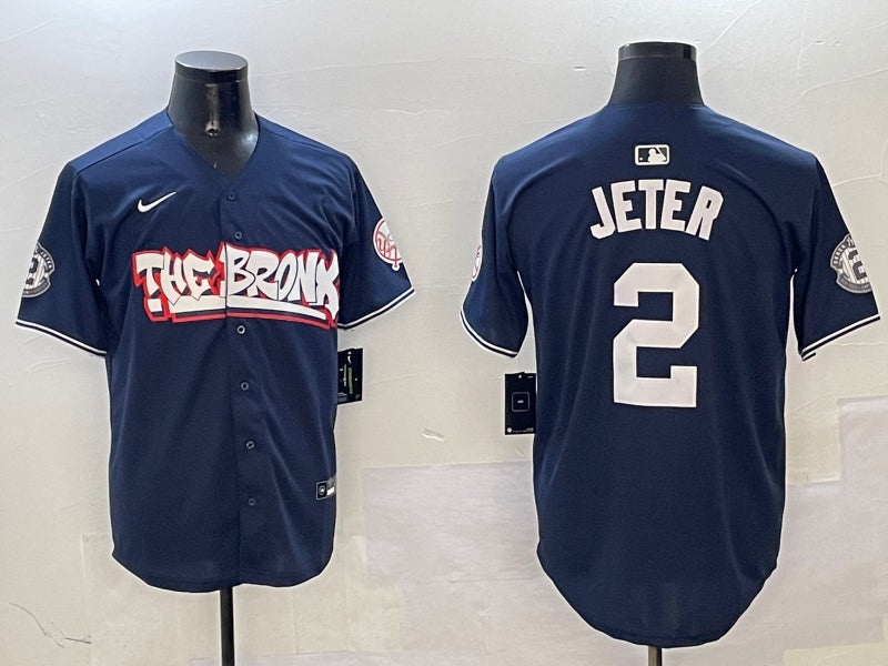 Men’s New York Yankees Derek Jeter Navy Limited Jersey