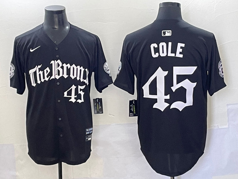 Men’s New York Yankees Gerrit Cole #45 Black Alternate Limited Jersey