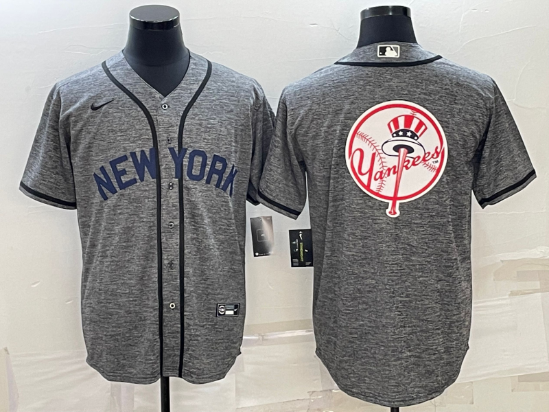 Men’s New York Yankees Gray Authentic Team Jersey